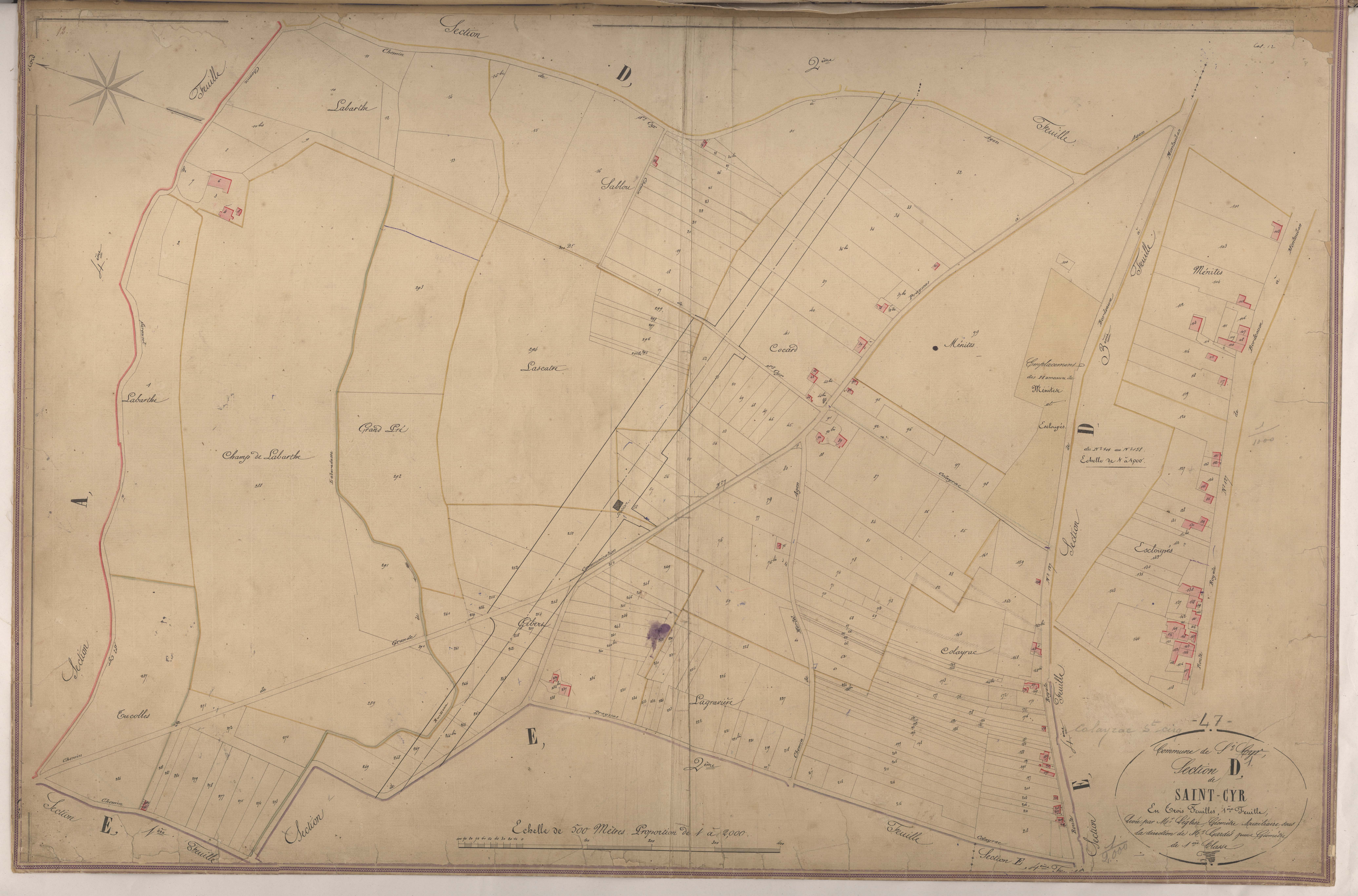 Plan napoléonien-D1 Saint-Cyr, Colayrac-Saint-Cirq