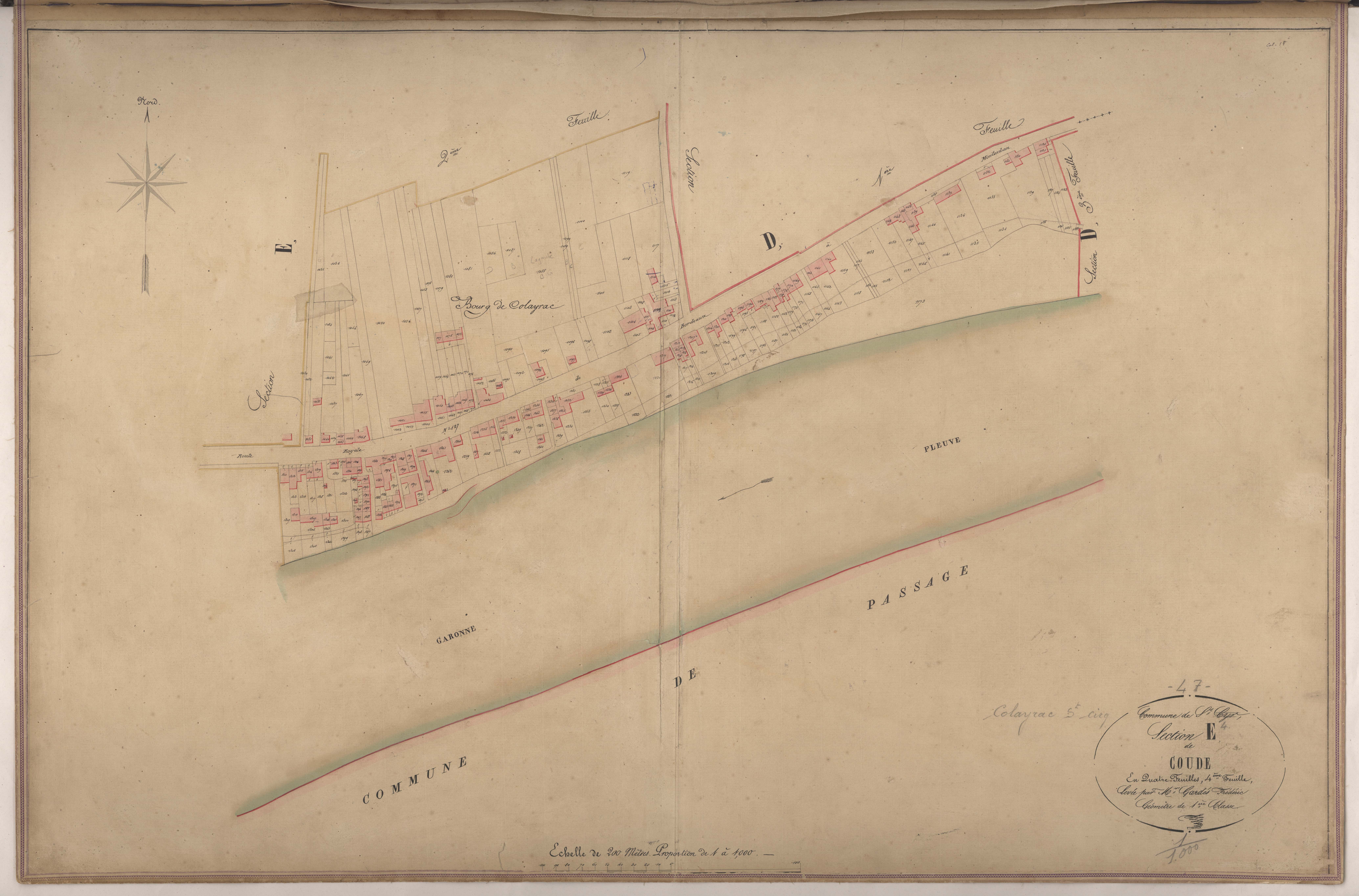Plan napoléonien-E4 Coude, Colayrac-Saint-Cirq