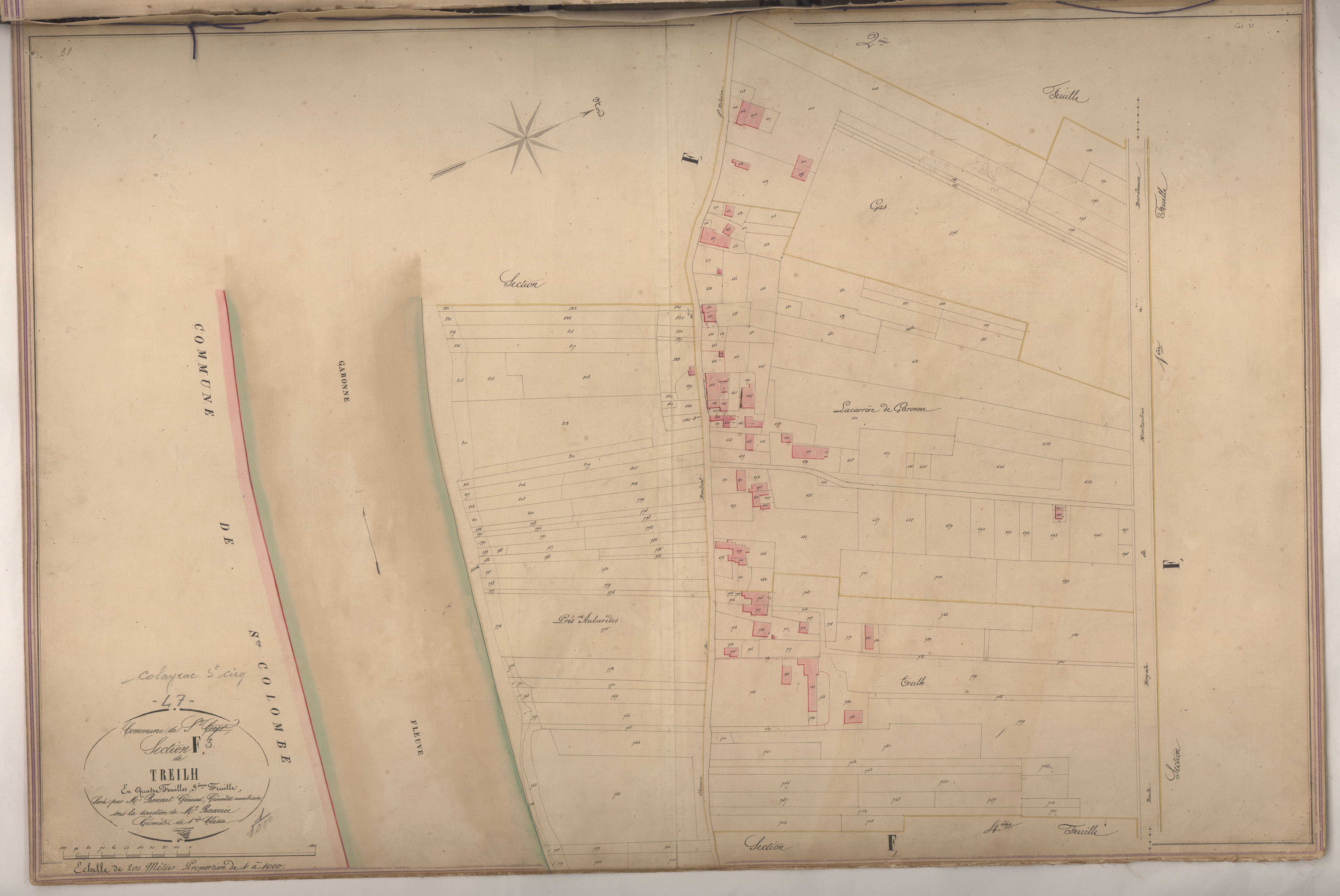 Plan napoléonien-F3 Treilh, Colayrac-Saint-Cirq