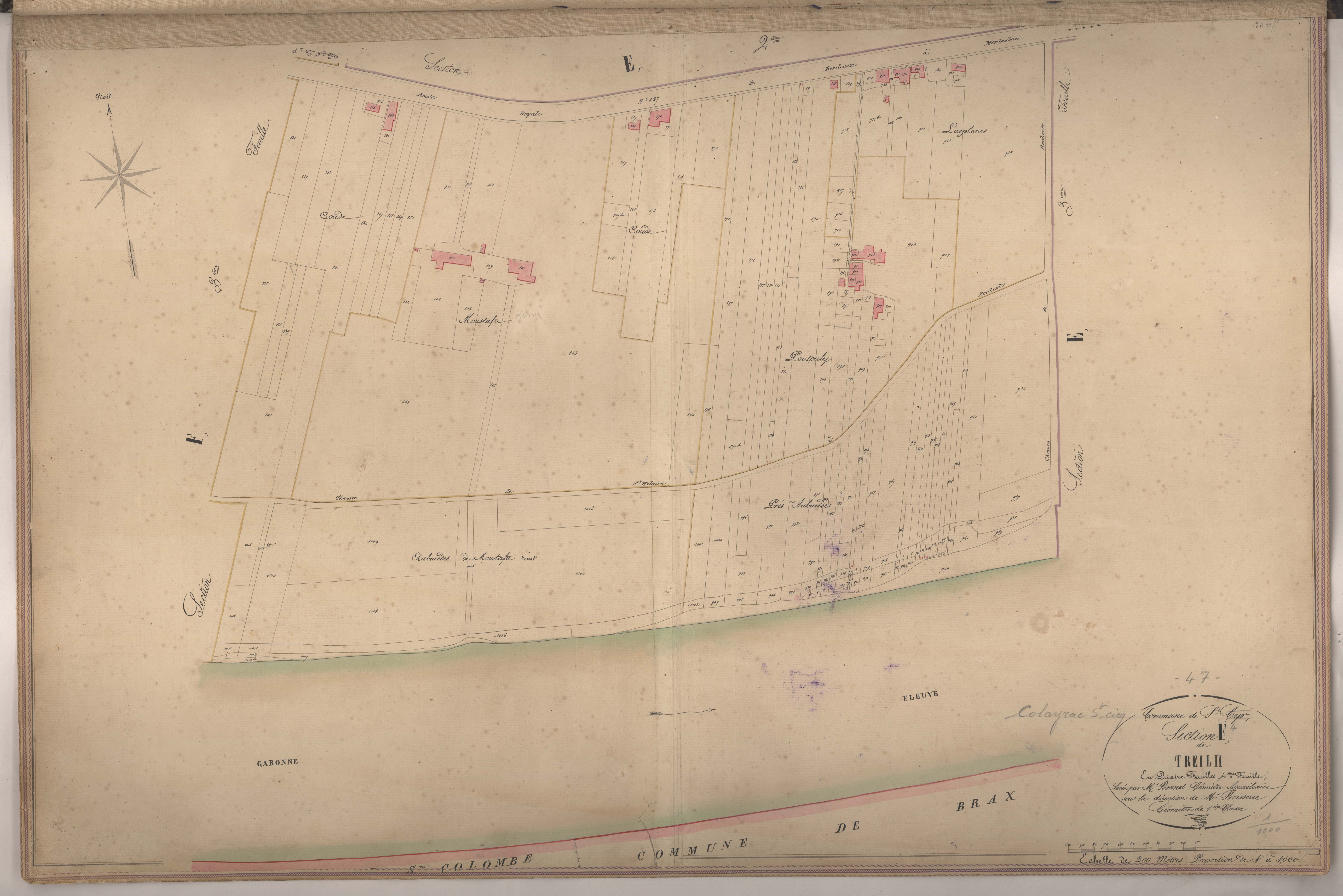 Plan napoléonien-F4 Treilh, Colayrac-Saint-Cirq
