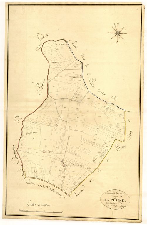Plan primitif, atlas-A4 La Plaine, Colayrac-Saint-Cirq