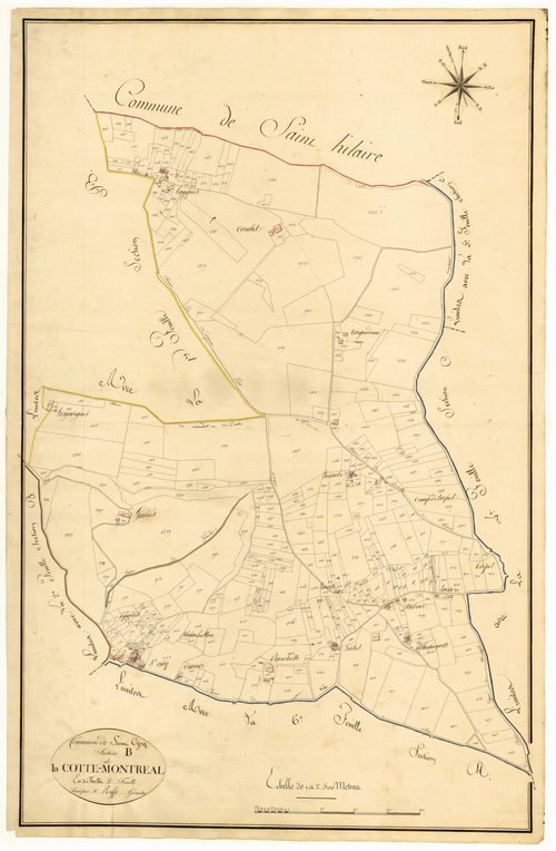 Plan primitif, atlas-B3 La Cotte-Montréal, Colayrac-Saint-Cirq