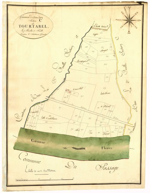 Plan primitif, atlas-C3 Tourtarel, Colayrac-Saint-Cirq