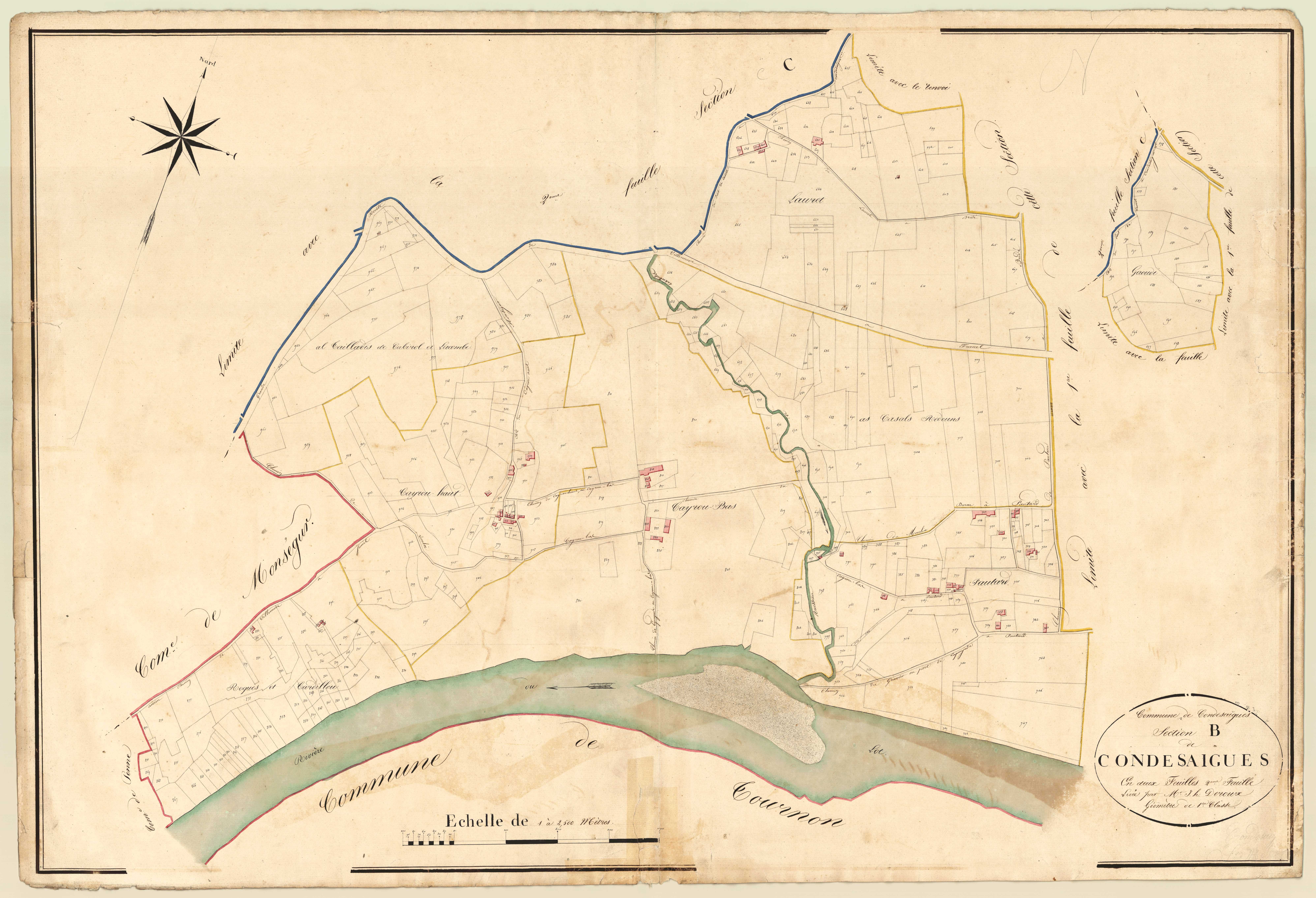 Plan napoléonien, atlas-B2 Condesaigues, Condezaygues