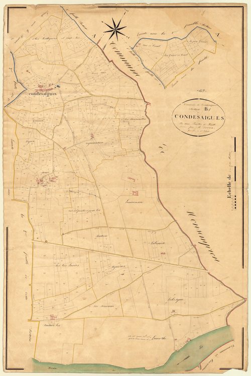 Plan napoléonien, atlas-B1 Condesaigues, Condezaygues