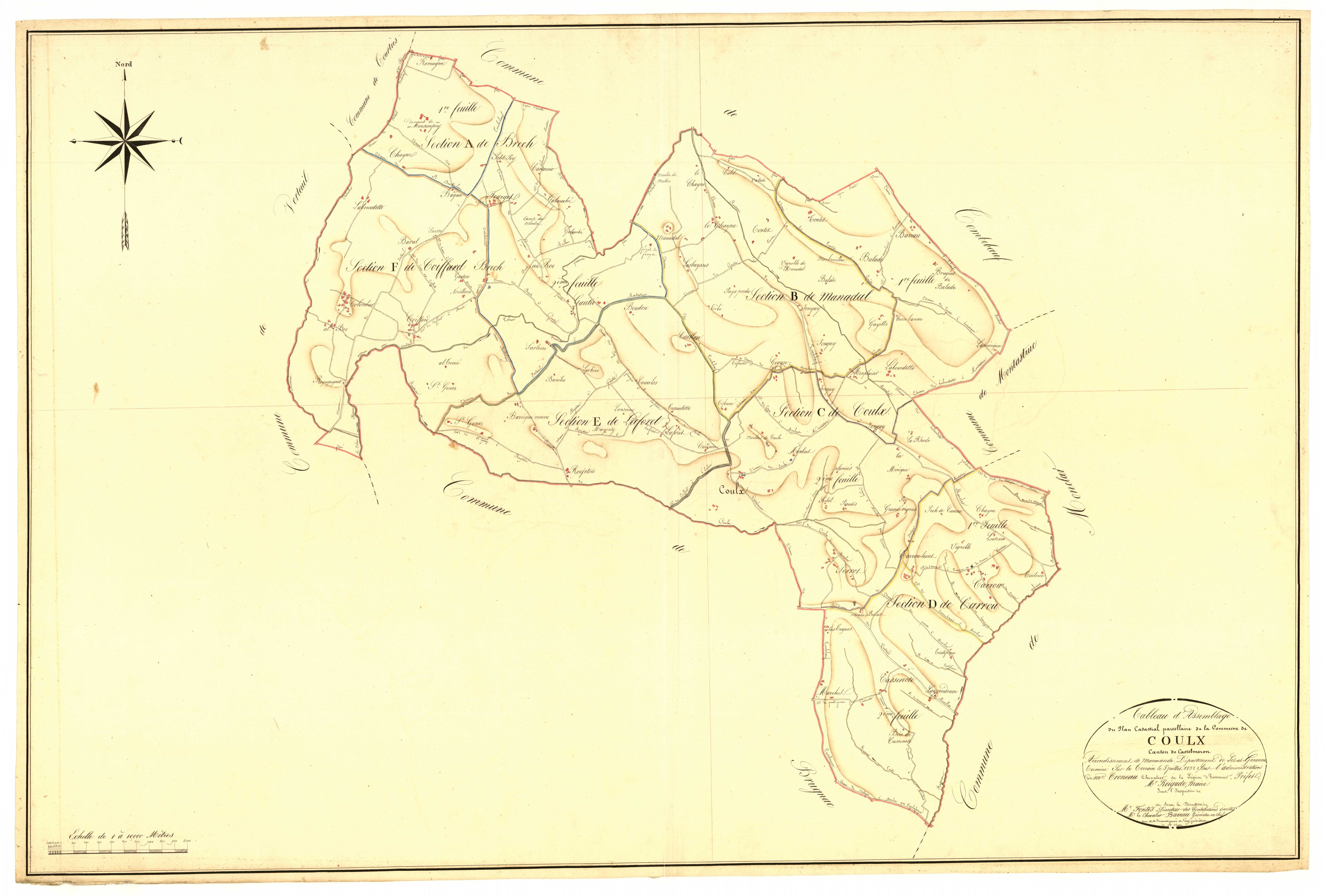 Plan napoléonien, atlas-TA, Coulx
