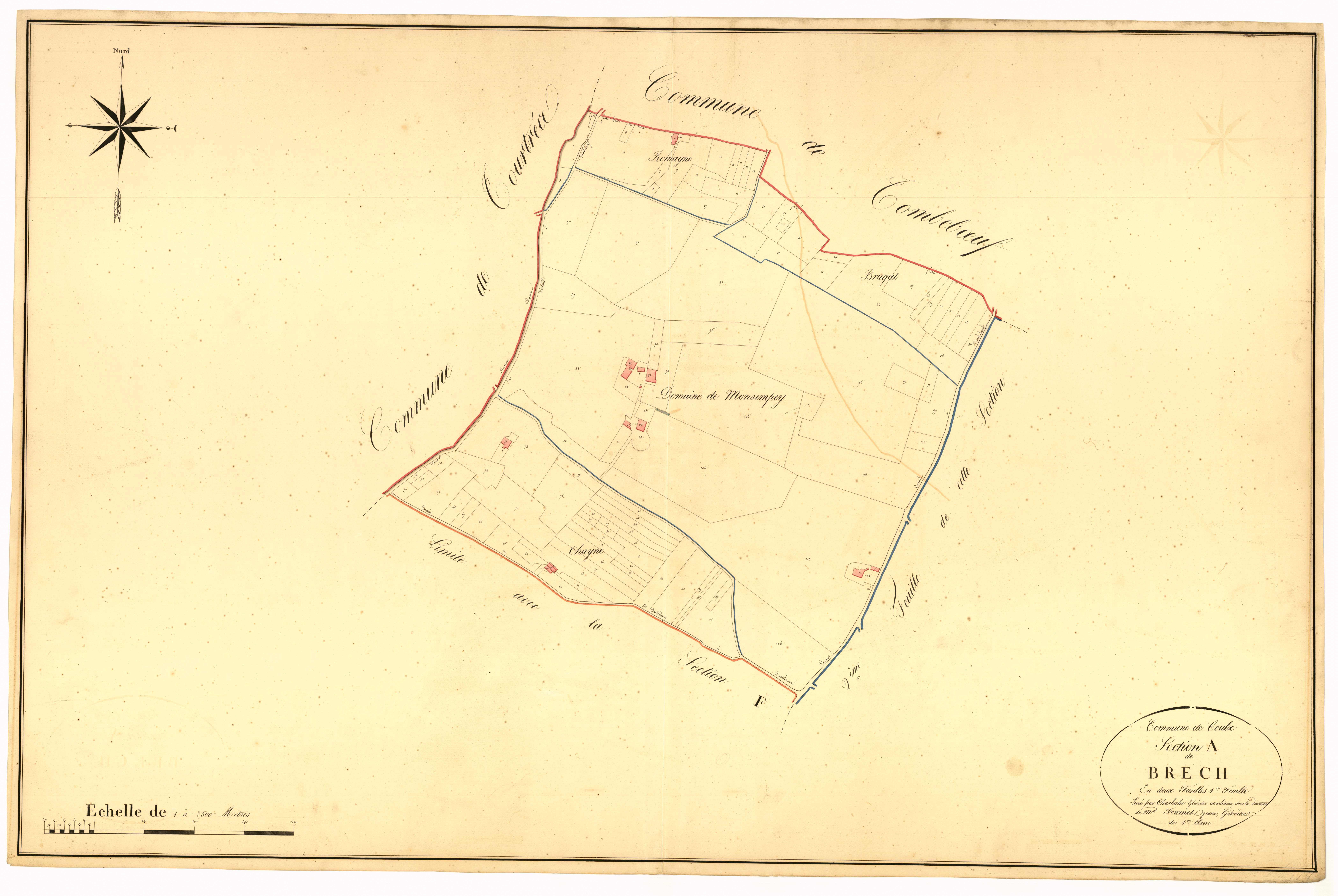 Plan napoléonien, atlas-A1 Brech, Coulx