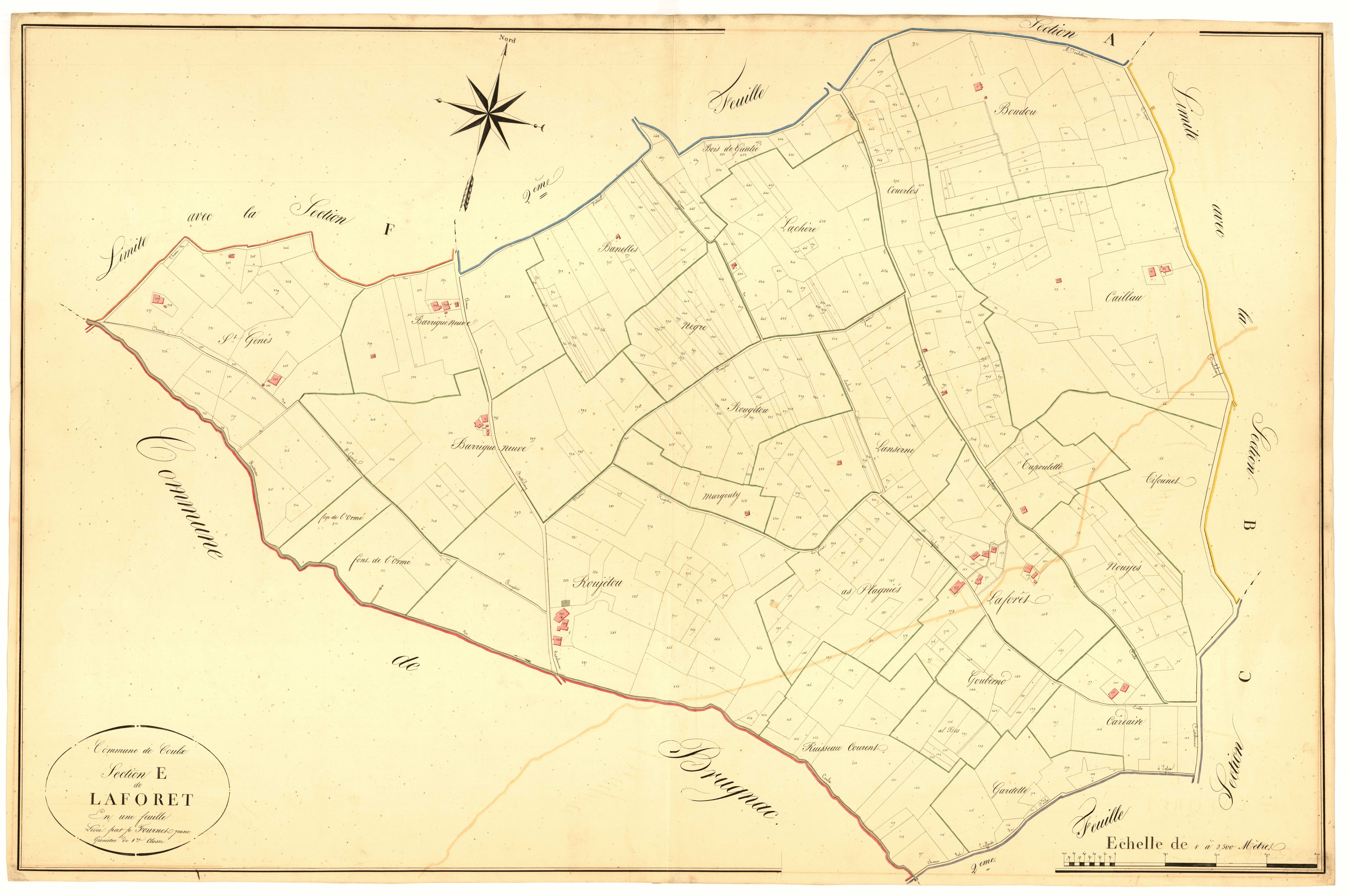 Plan napoléonien, atlas-E Laforêt, Coulx