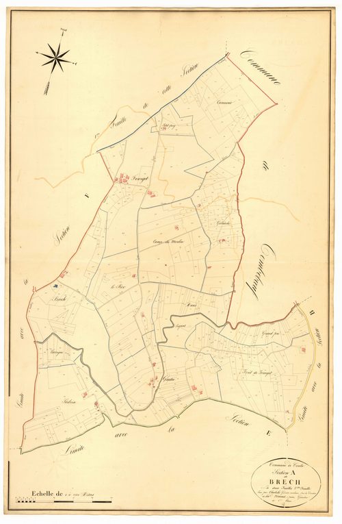 Plan napoléonien, atlas-A2 Brech, Coulx