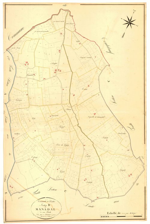 Plan napoléonien, atlas-B Manadal, Coulx