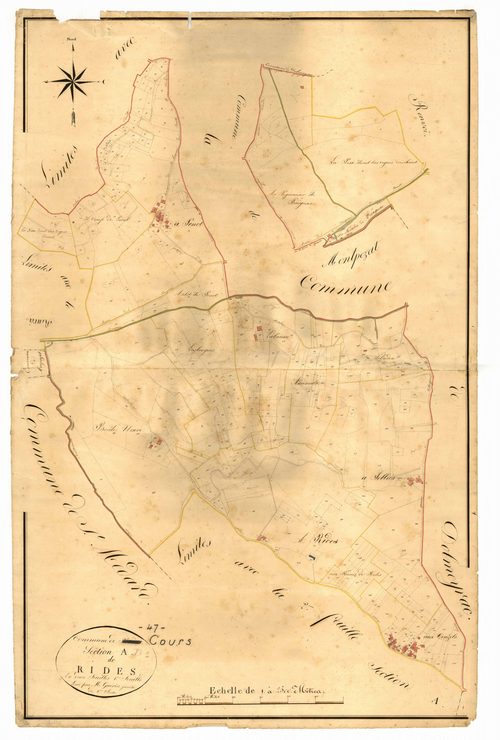 Plan napoléonien, atlas-A1 Rides, Rides (voir Cours)