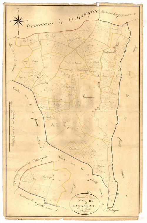Plan napoléonien, atlas-B Lamassat, Cours
