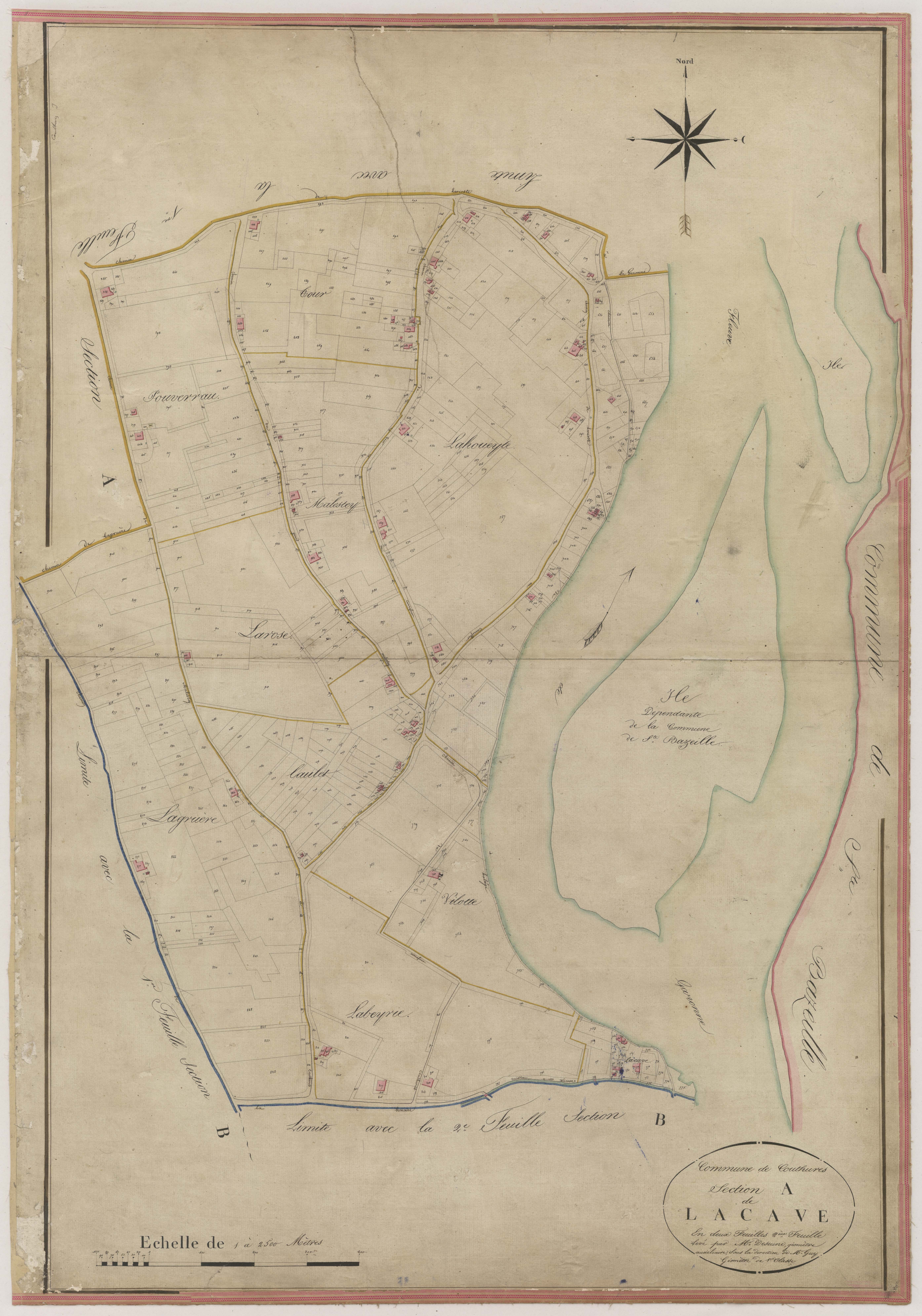 Plan napoléonien-A2 Lacave, Couthures-sur-Garonne