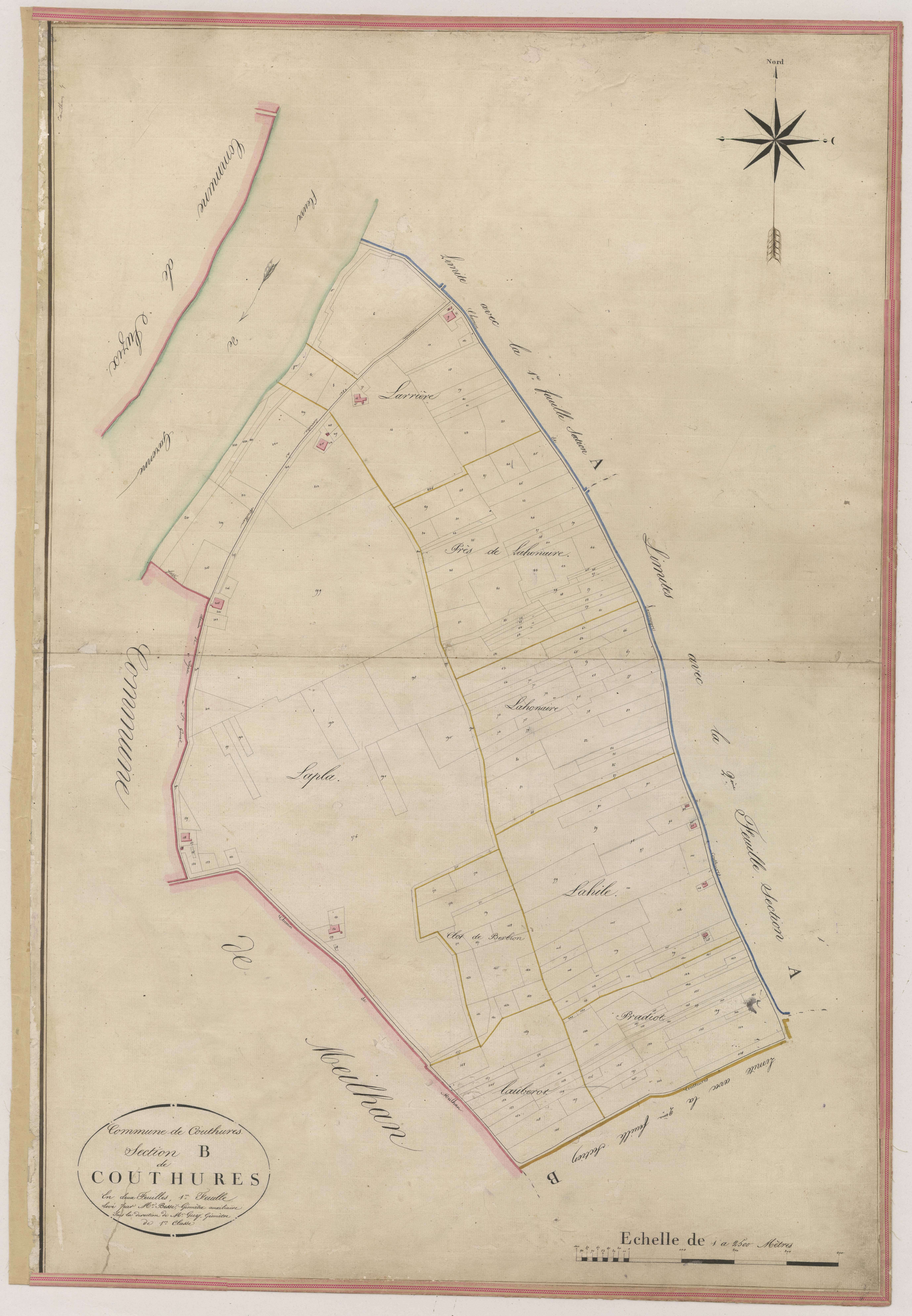 Plan napoléonien-B1 Couthures, Couthures-sur-Garonne