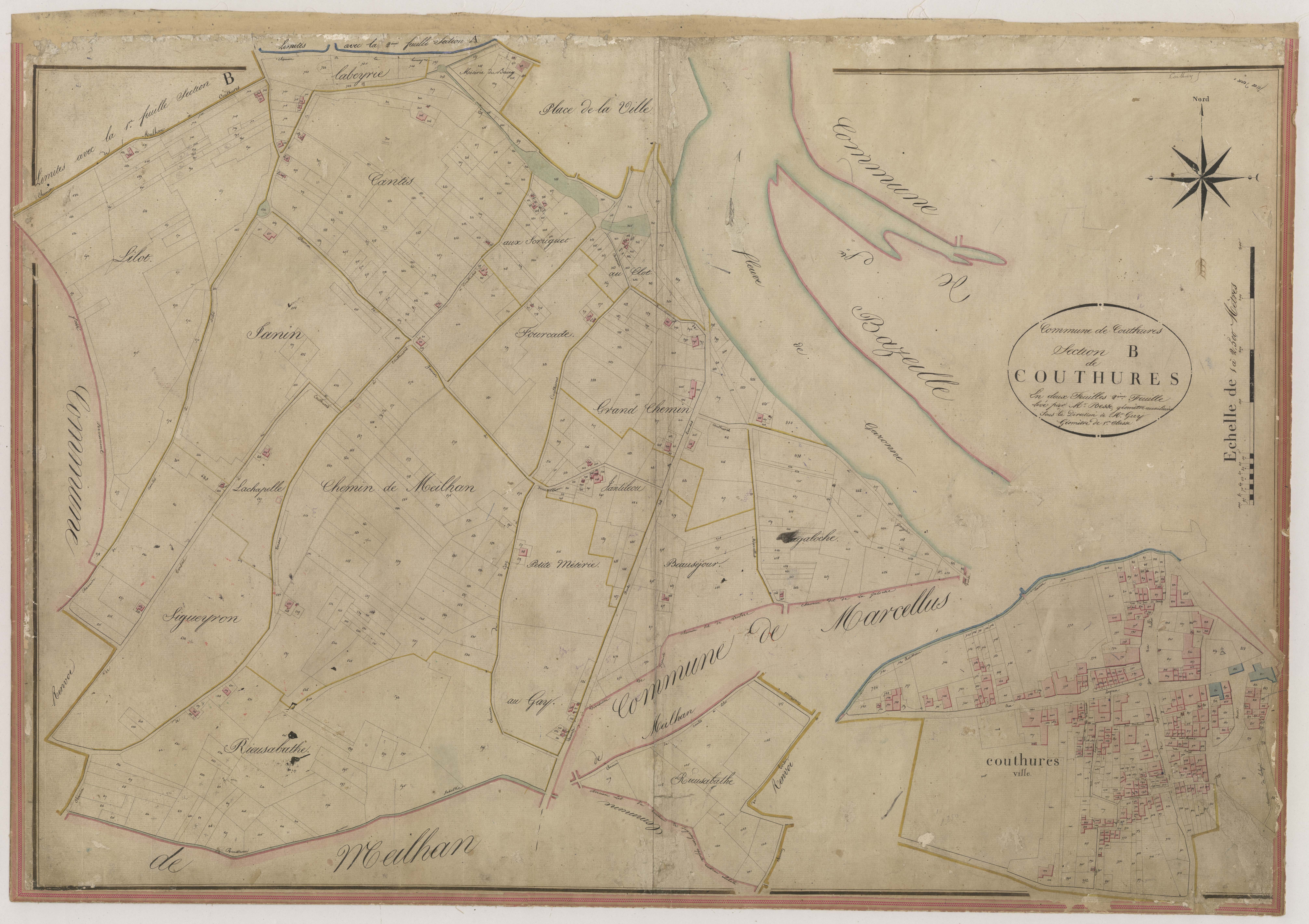 Plan napoléonien-B2 Couthures, Couthures-sur-Garonne