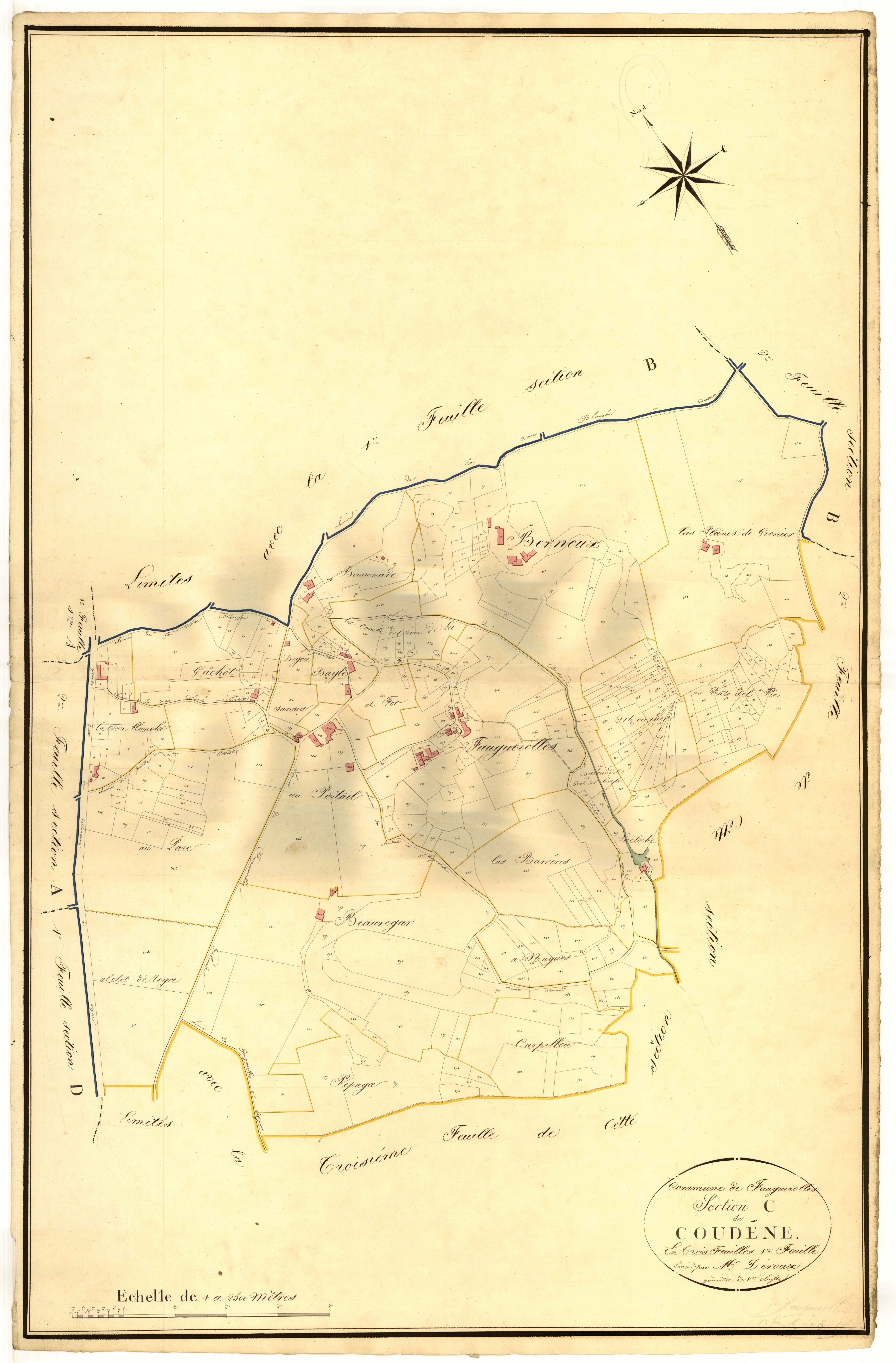 Plan napoléonien, atlas-C1 Condène, Croix-Blanche (La)