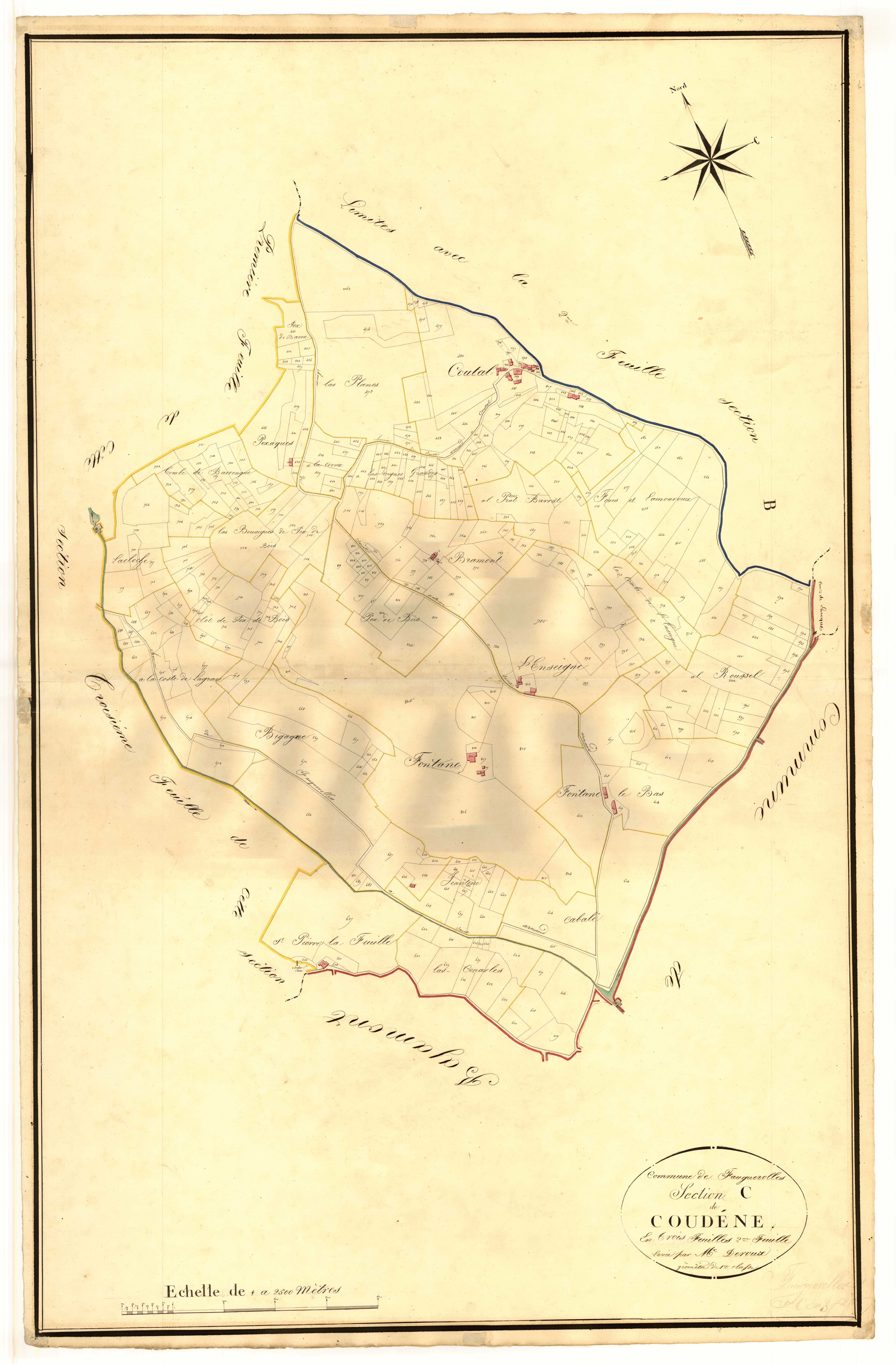 Plan napoléonien, atlas-C2 Condène, Croix-Blanche (La)