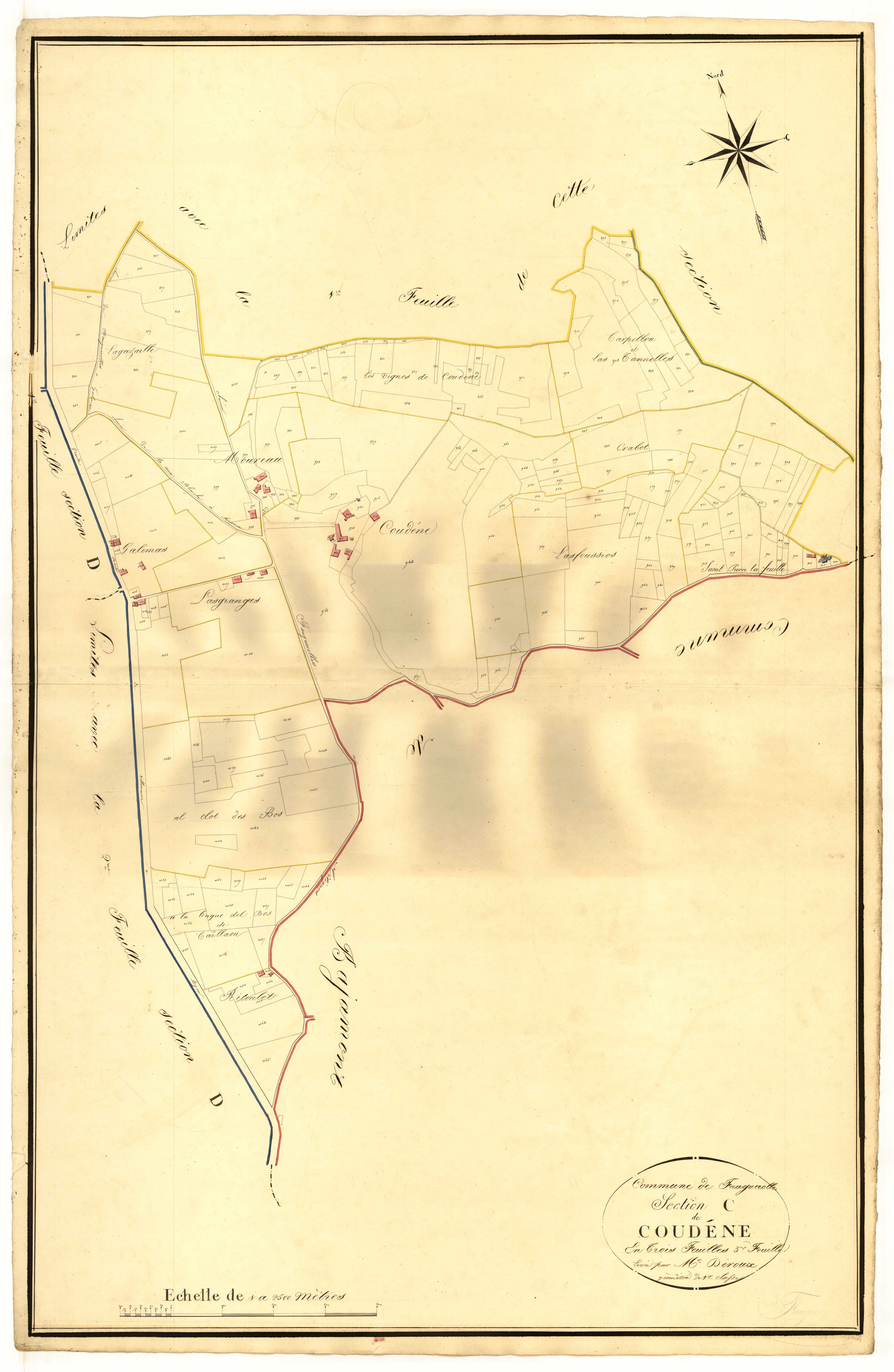 Plan napoléonien, atlas-C3 Condène, Croix-Blanche (La)