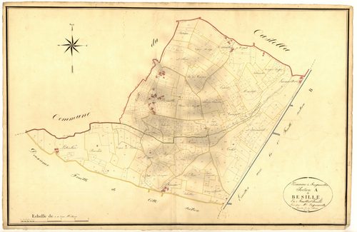 Plan napoléonien, atlas-A1 Bésille, Croix-Blanche (La)