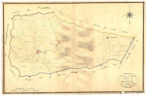 Plan napoléonien, atlas-A2 Bésille, Croix-Blanche (La)