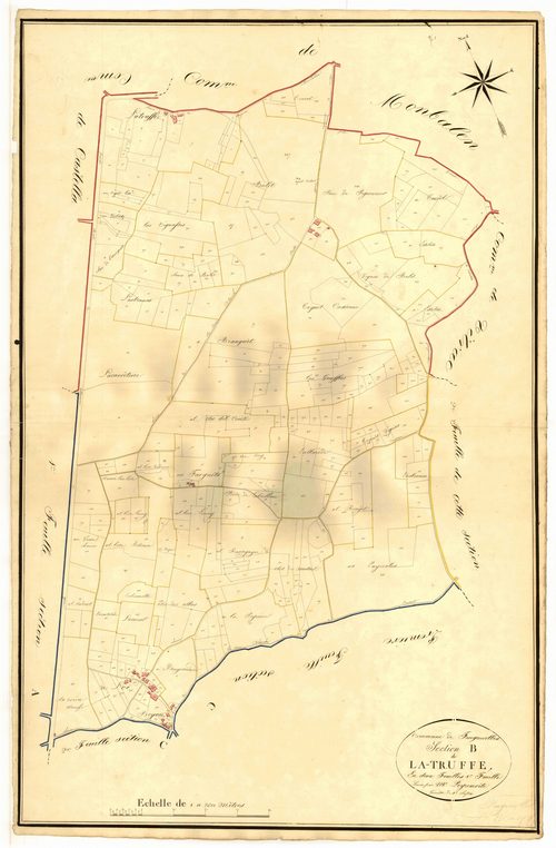 Plan napoléonien, atlas-B1 La-Truffe, Croix-Blanche (La)