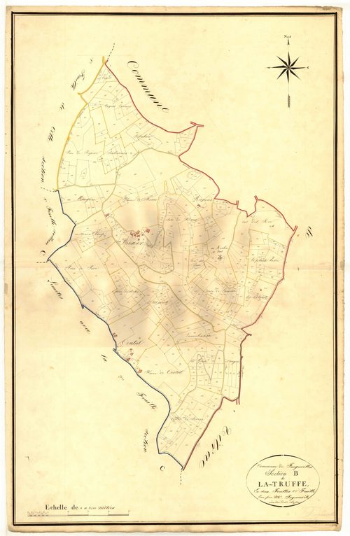 Plan napoléonien, atlas-B2 La-Truffe, Croix-Blanche (La)