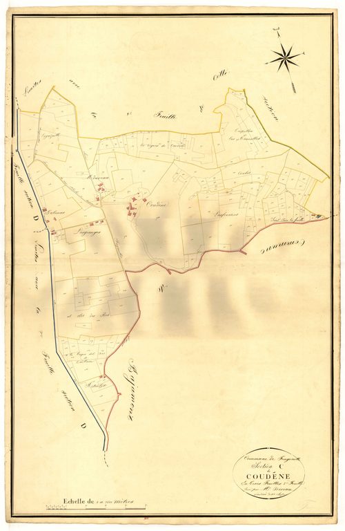 Plan napoléonien, atlas-C3 Condène, Croix-Blanche (La)
