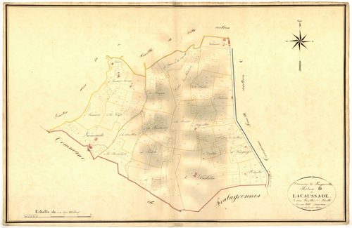 Plan napoléonien, atlas-D2 Lacaussade, Croix-Blanche (La)