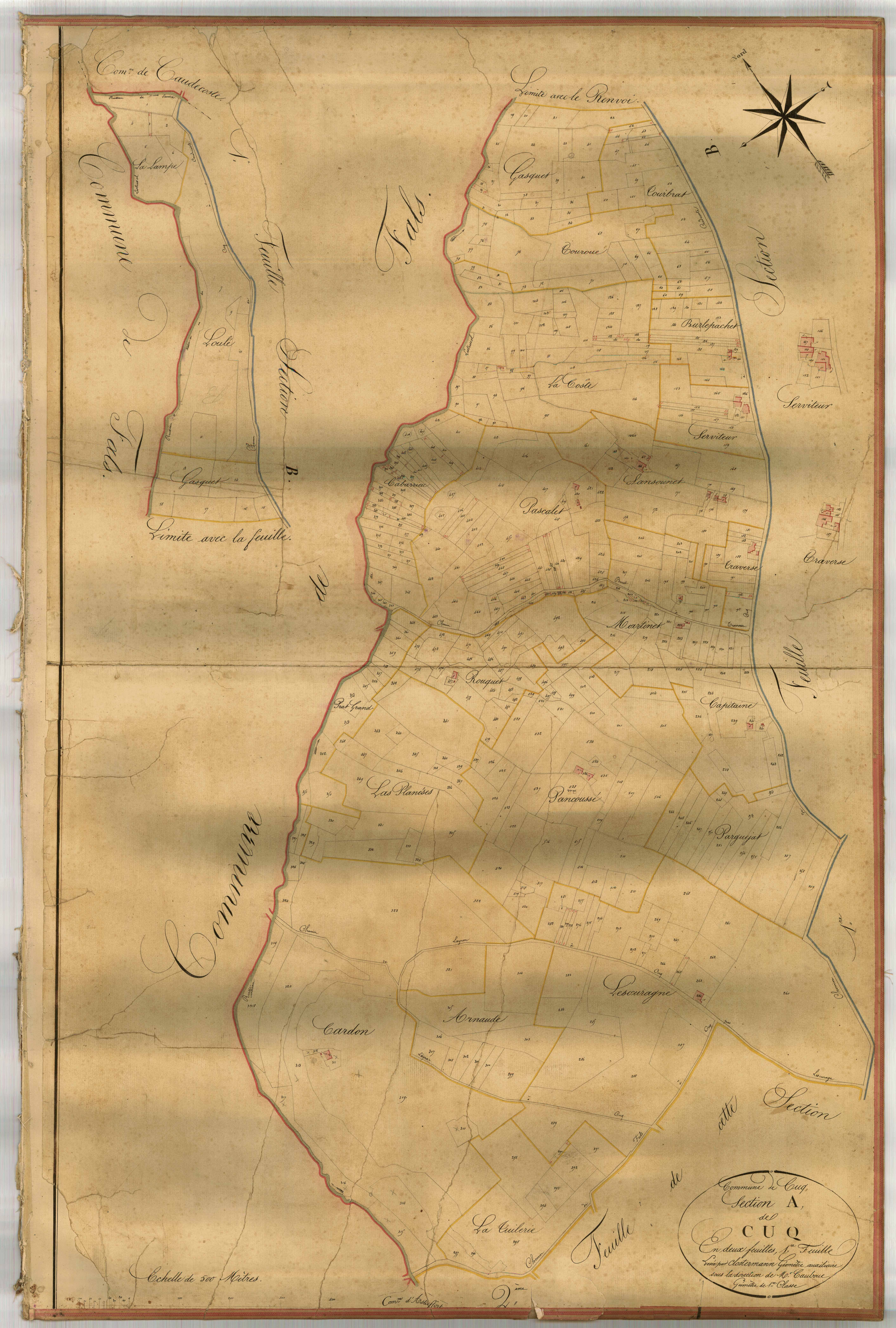 Plan napoléonien-A1 Cuq, Cuq