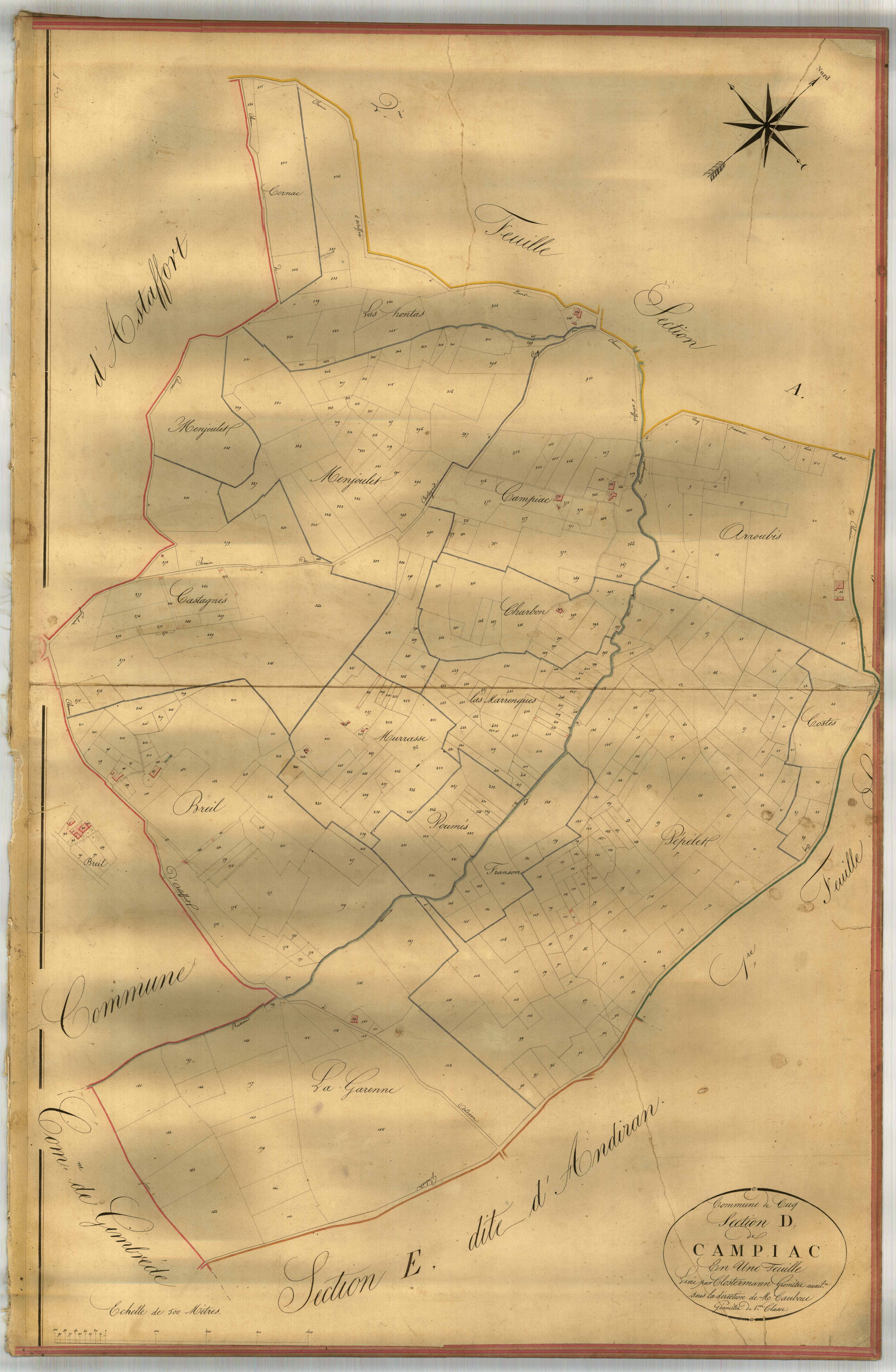Plan napoléonien-D Campiac, Cuq