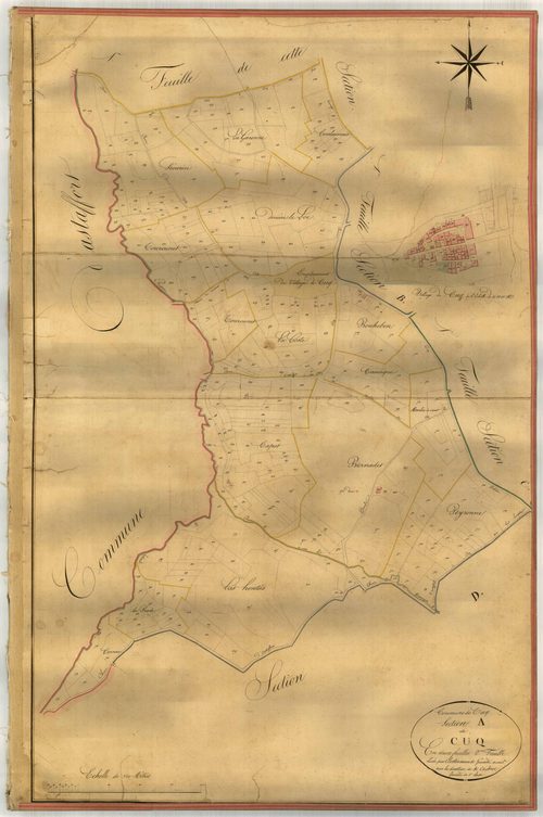 Plan napoléonien-A2 Cuq, Cuq