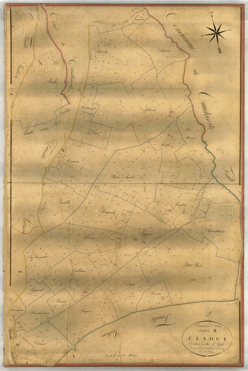Plan napoléonien-B1 Claoue, Cuq