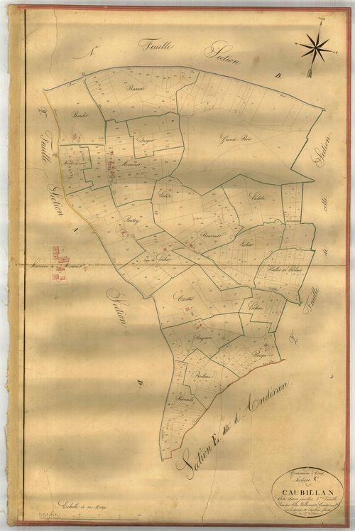 Plan napoléonien-C1 Caubillan, Cuq
