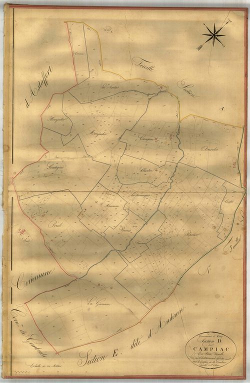 Plan napoléonien-D Campiac, Cuq
