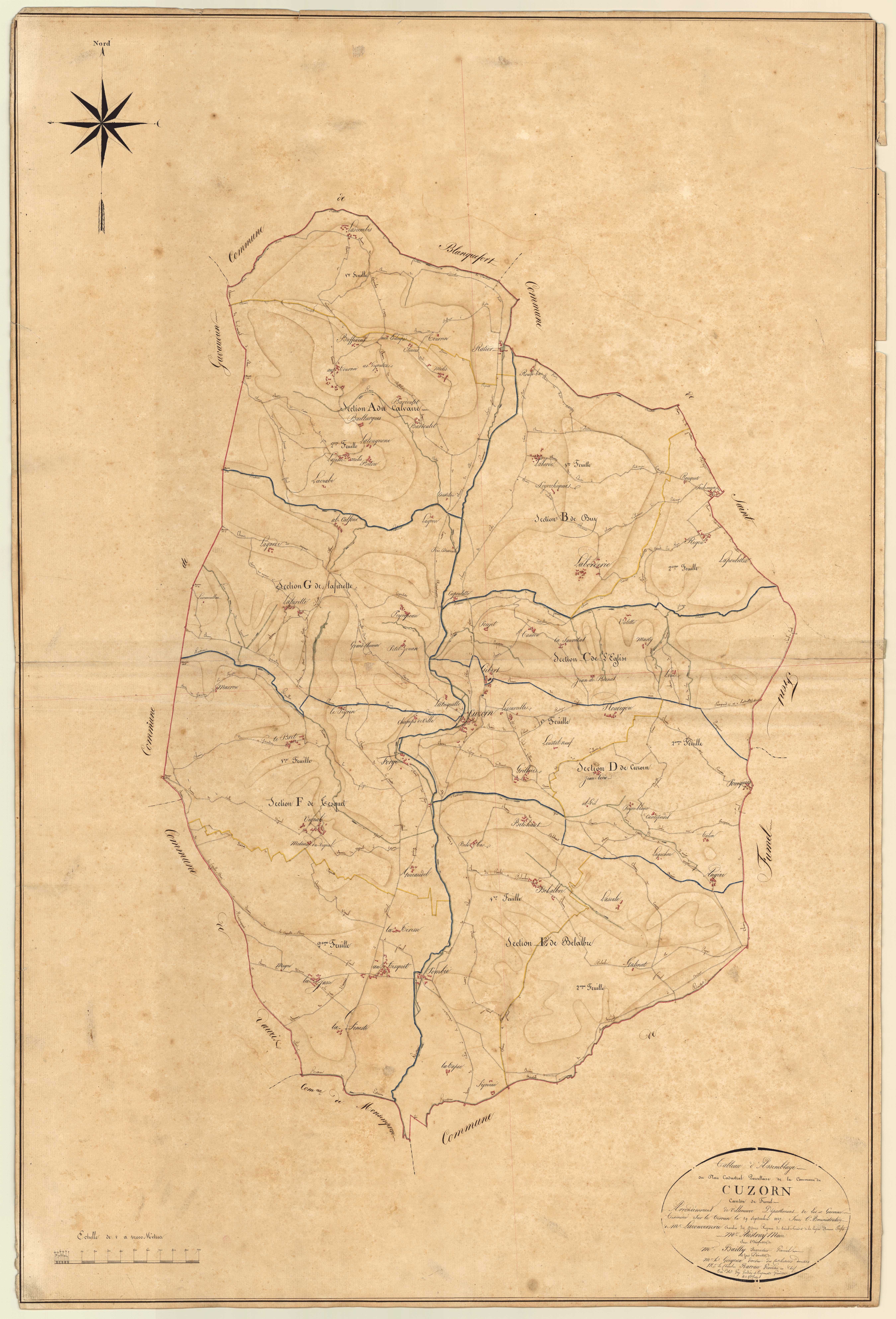 Plan napoléonien, atlas-TA, Cuzorn