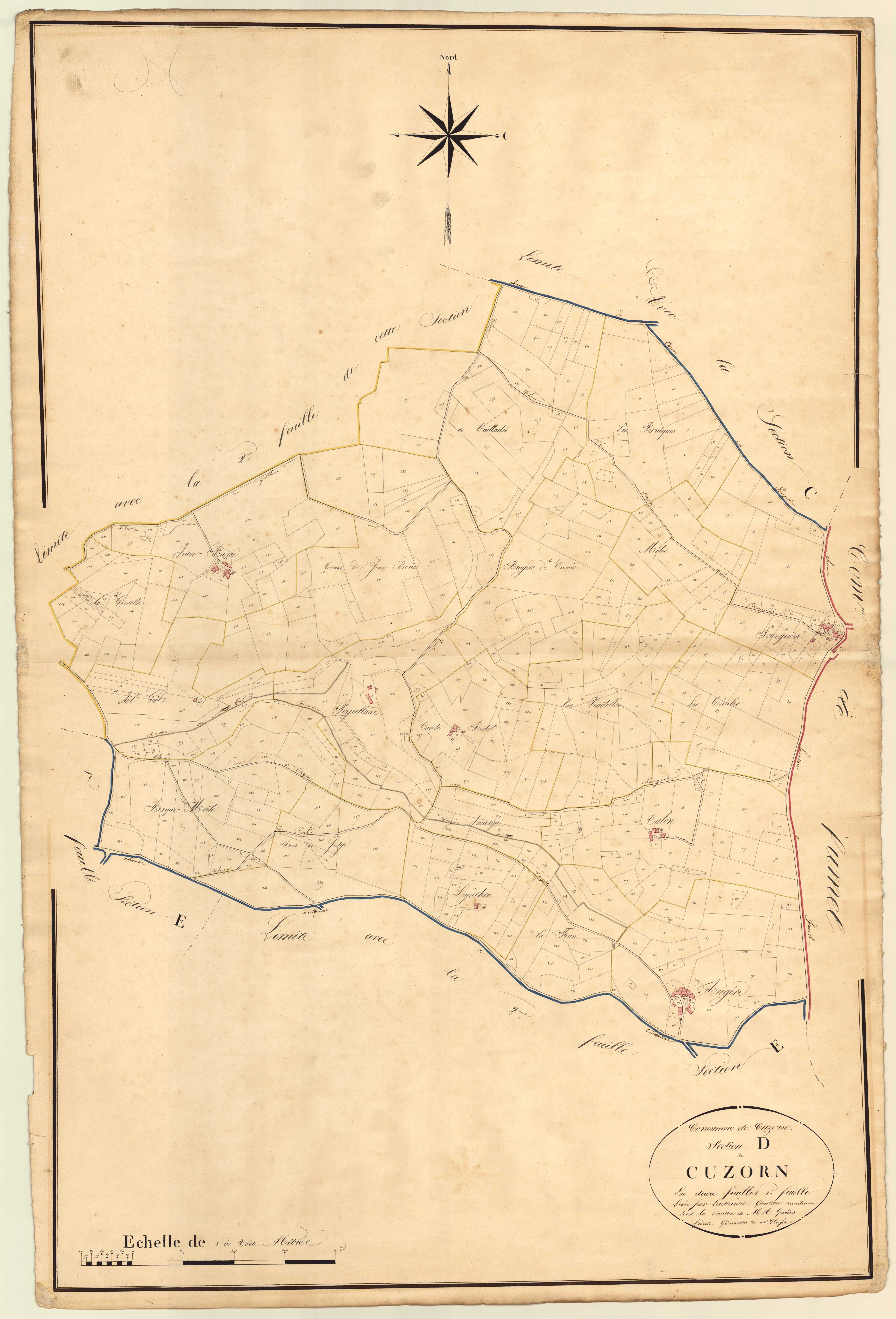 Plan napoléonien, atlas-D1 Cuzorn, Cuzorn