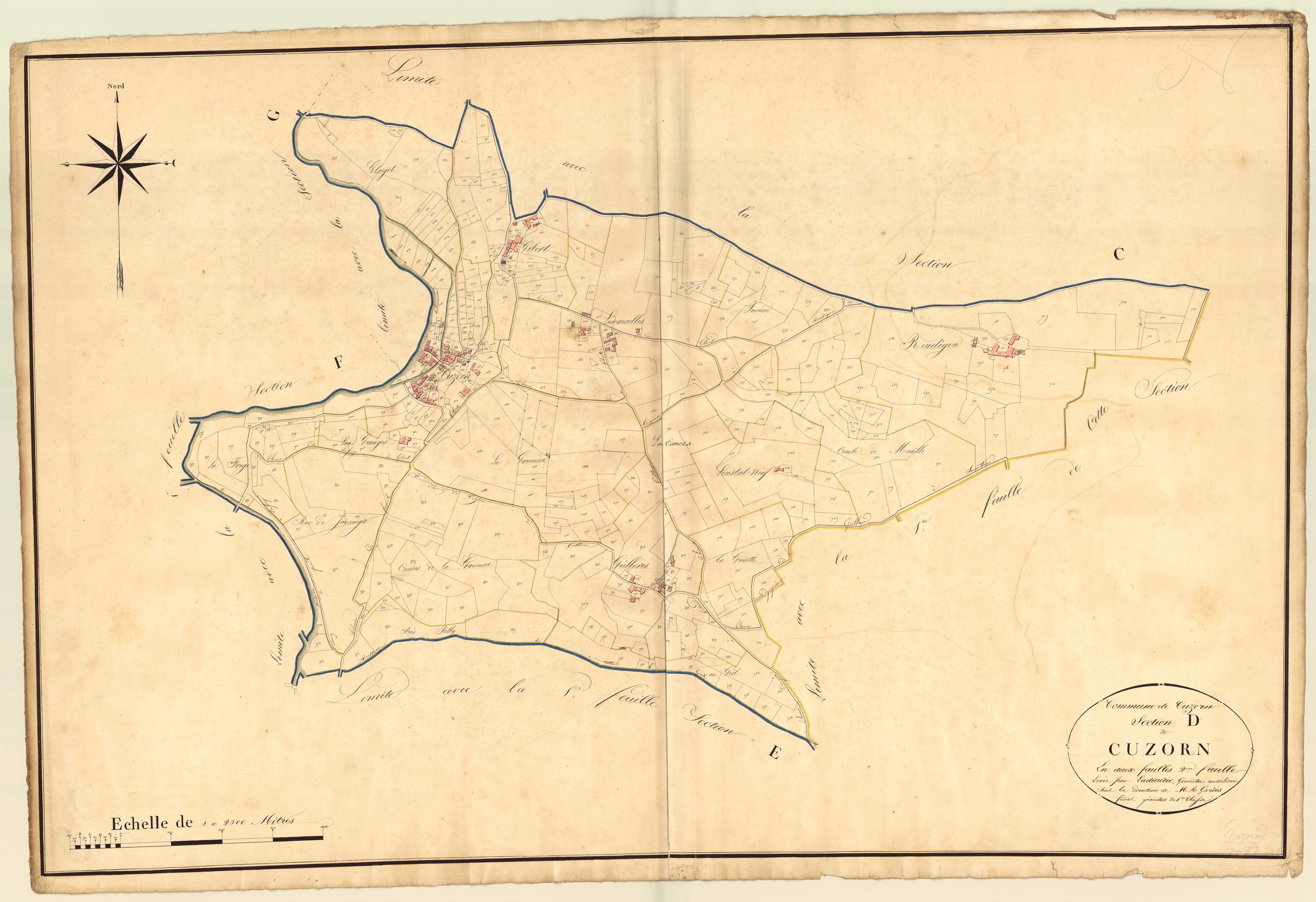 Plan napoléonien, atlas-D2 Cuzorn, Cuzorn