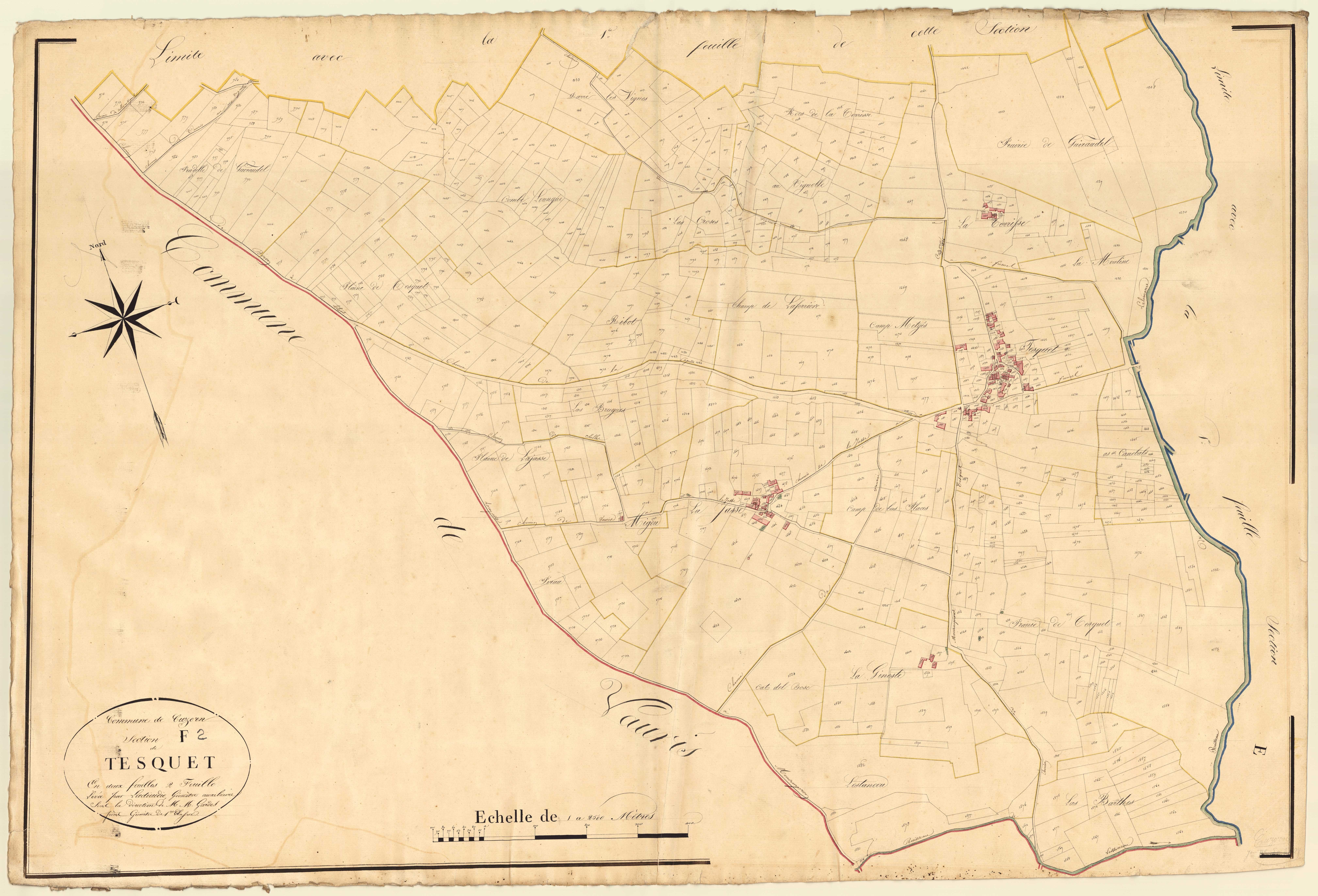 Plan napoléonien, atlas-F2 Tesquet, Cuzorn