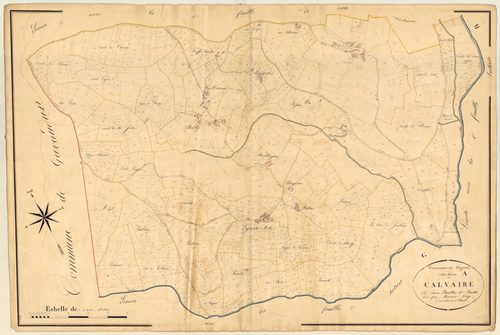 Plan napoléonien, atlas-A2 Calvaire, Cuzorn