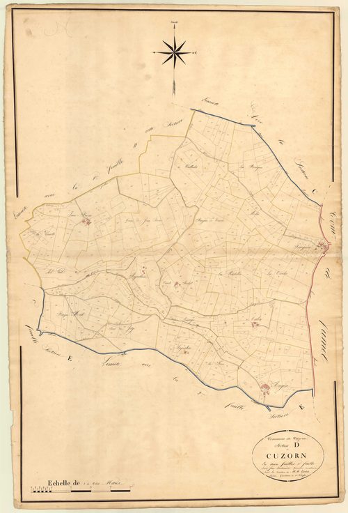 Plan napoléonien, atlas-D1 Cuzorn, Cuzorn