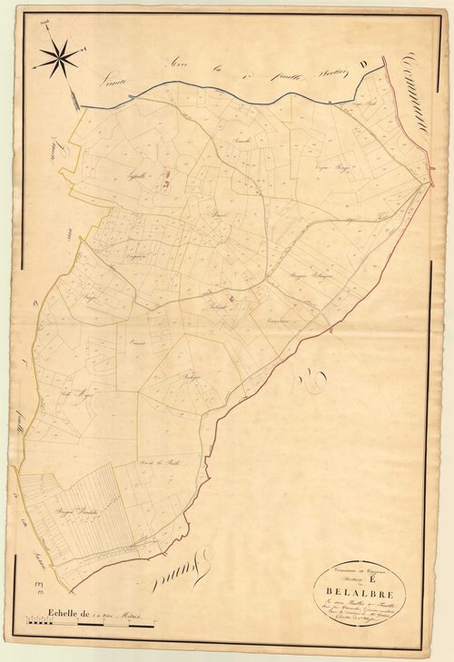 Plan napoléonien, atlas-E2 Belalbre, Cuzorn