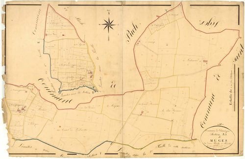 Plan napoléonien, atlas-A1 Muges, Damazan