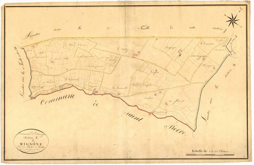 Plan napoléonien, atlas-C1 Mignone, Damazan