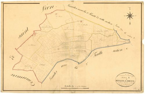 Plan napoléonien, atlas-E2 Reullet et Labroue, Damazan