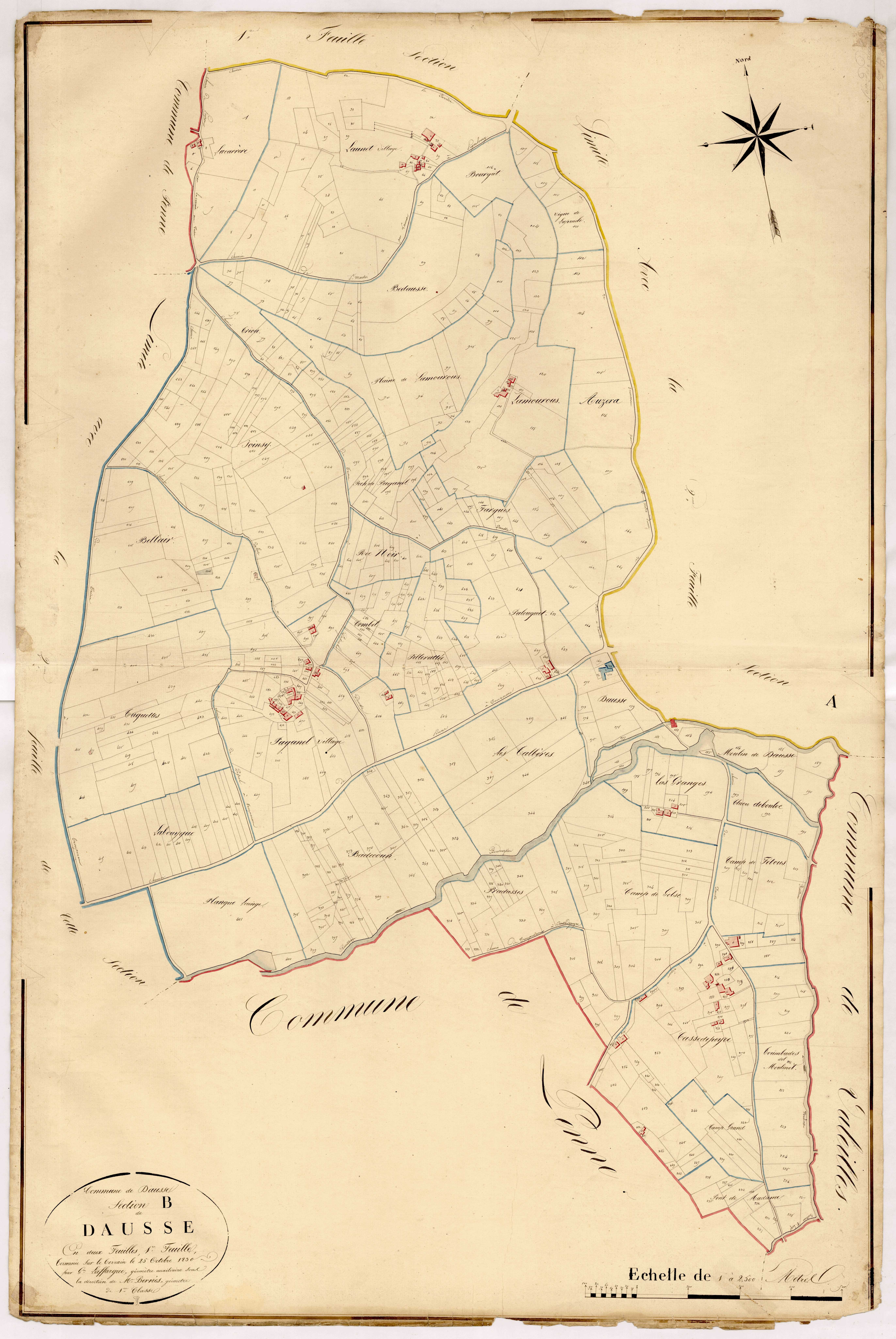 Plan napoléonien, atlas-B1 Dausse, Dausse