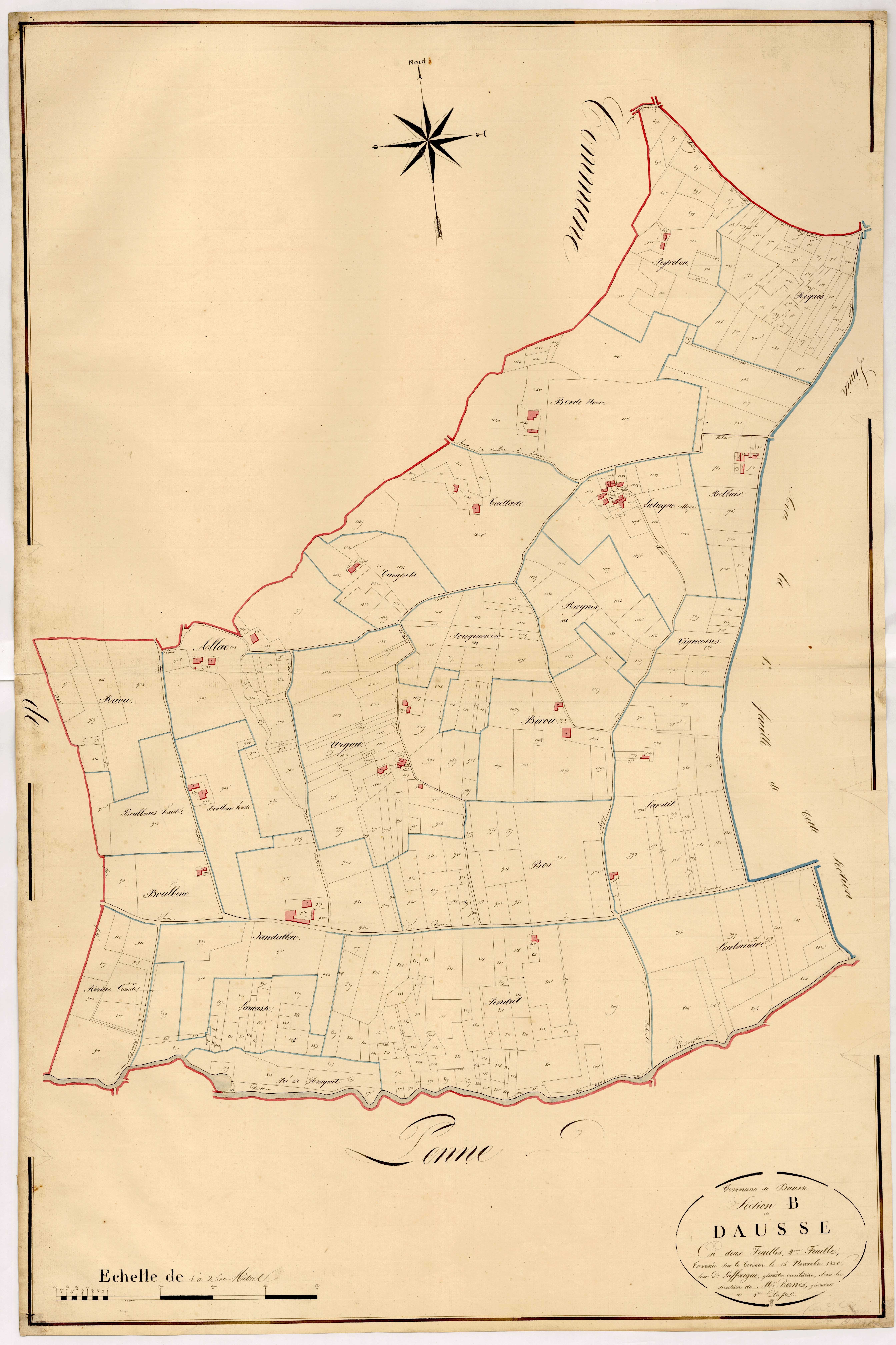 Plan napoléonien, atlas-B2 Dausse, Dausse