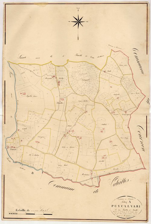 Plan napoléonien, atlas-A2 Puycalvari, Dausse