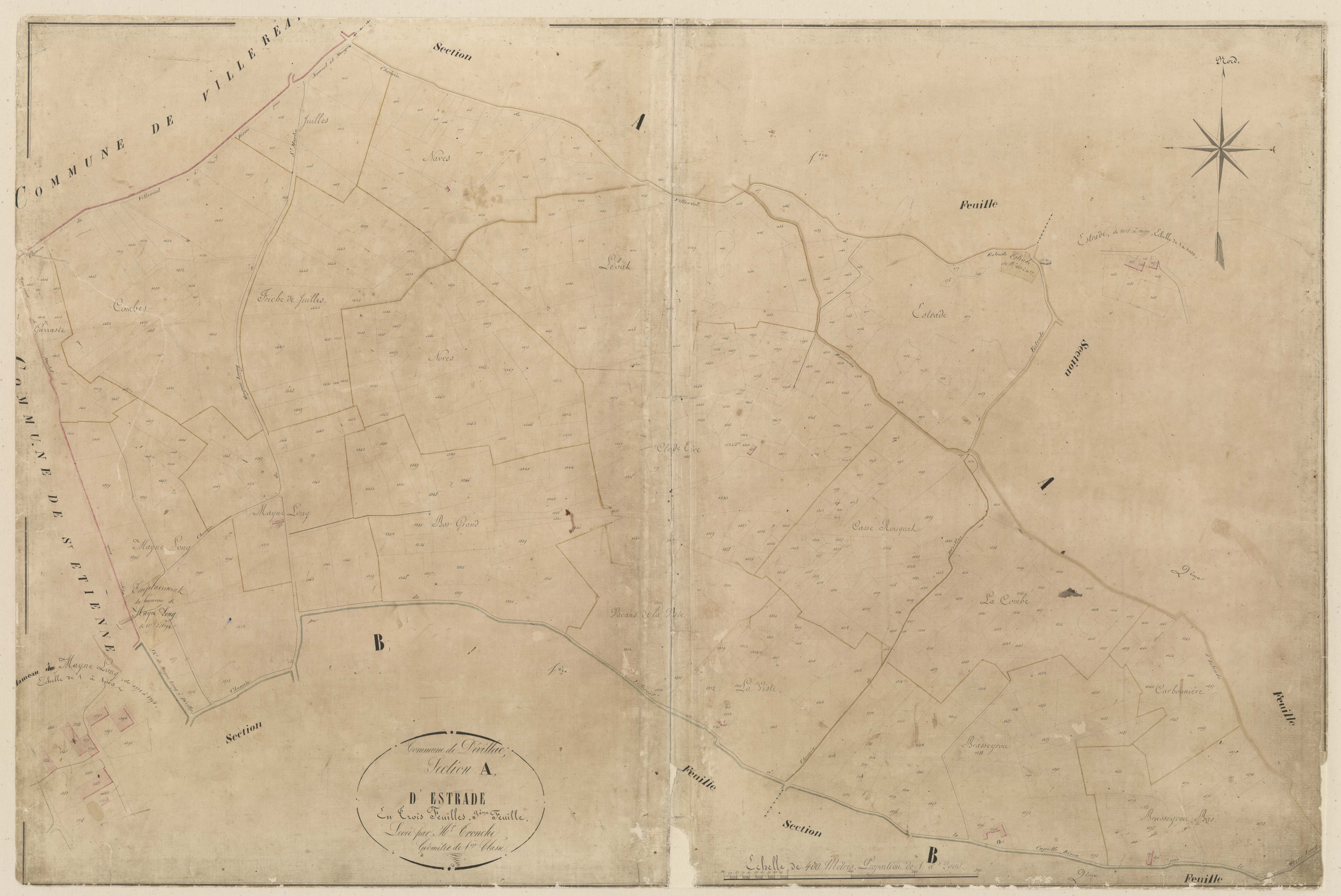 Plan napoléonien-A3 D’Estrade, Dévillac