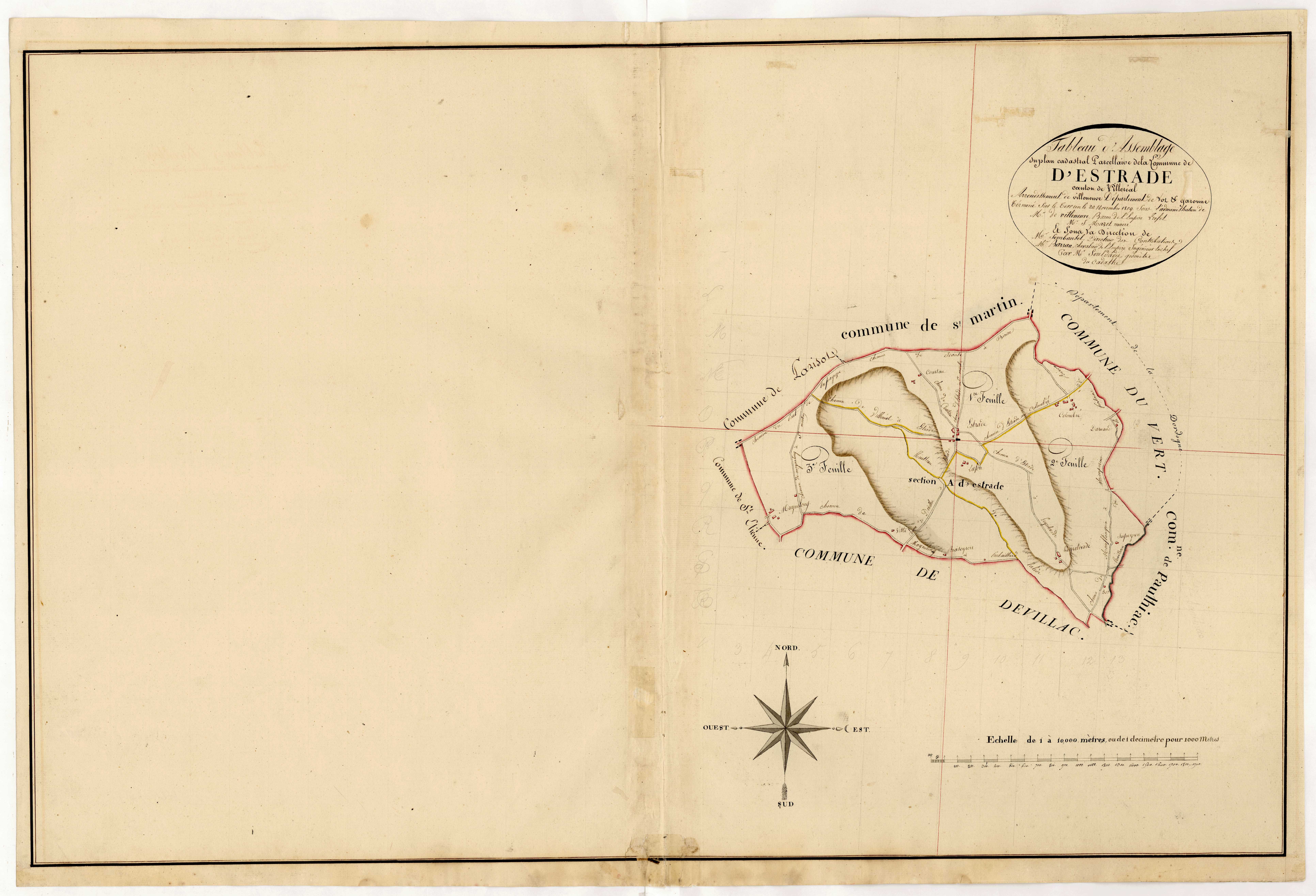 Plan primitif, atlas-TA, Estrade (voir Devillac)