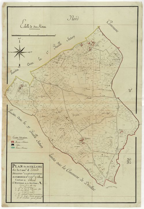 Plan primitif, atlas-A2, Estrade (voir Devillac)